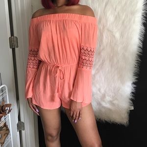 Off Shoulder Romper